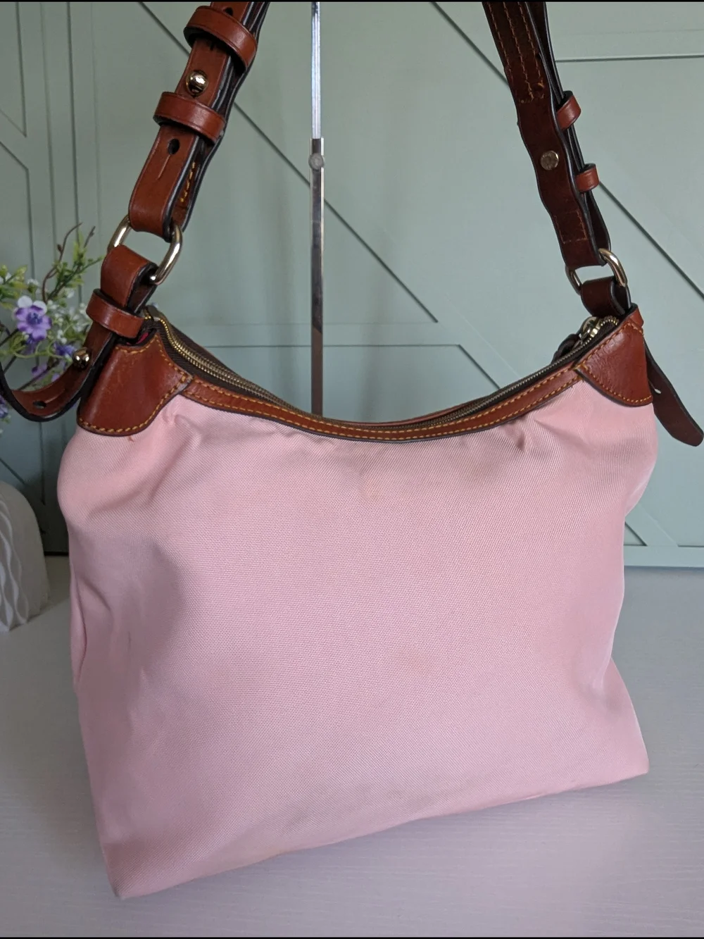 Dooney & Bourke Pink Shoulder Hobo Bag